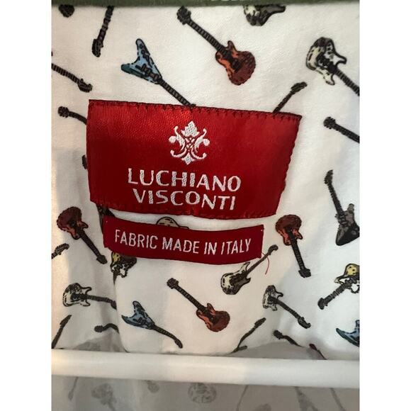 Luchiano Visconti Guitar Button Up / Size L - Picture 3 of 10